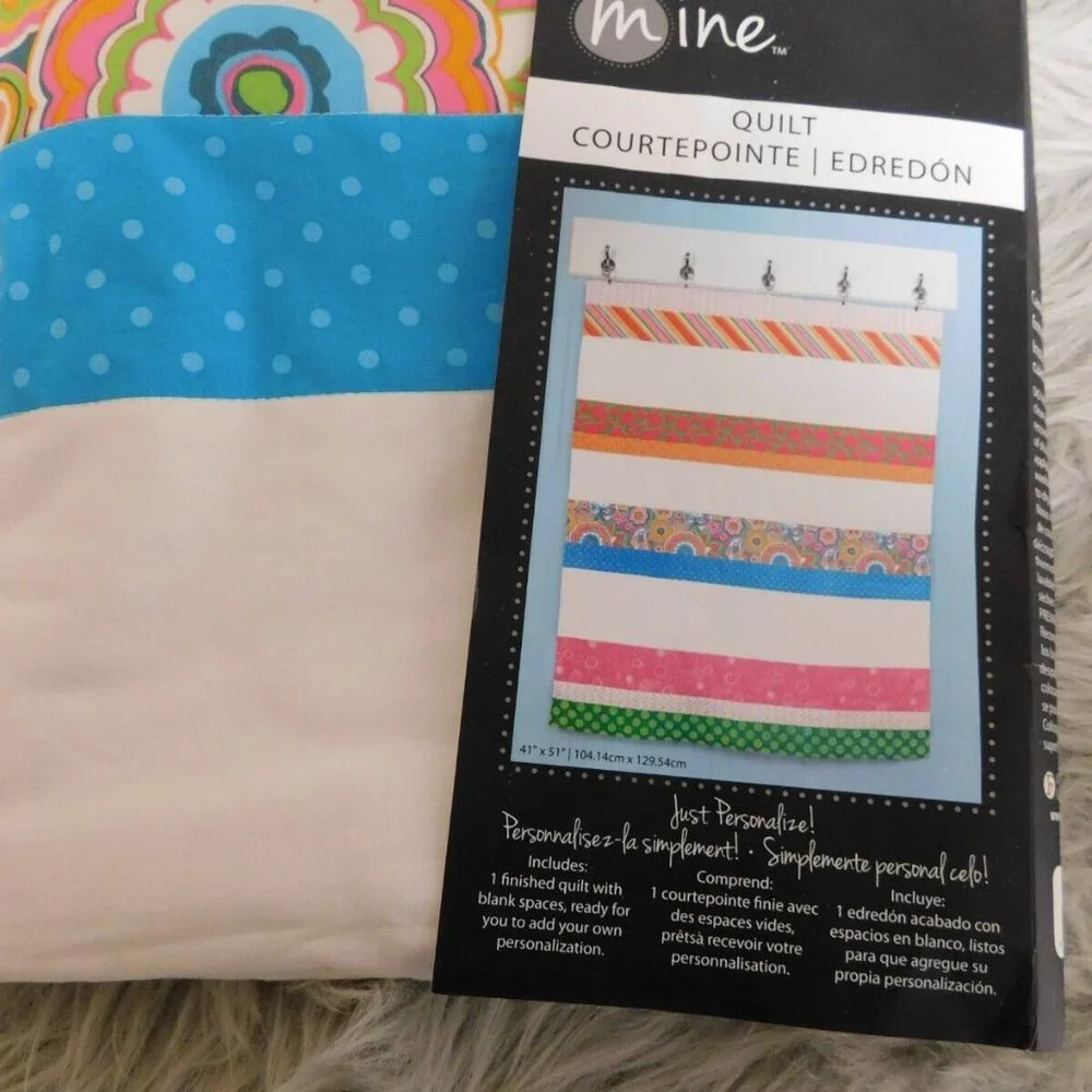 Make It Mine Quilt with 200 Letters Symbols